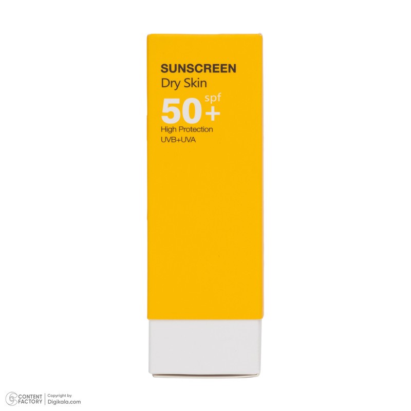 کرم ضد آفتاب بیرنگ صورت درمالوگ SPF 50 مدل 01 محافظ در برابر اشعه UVA و UVB مناسب برای پوست خشک حجم 50 میلیلیتر