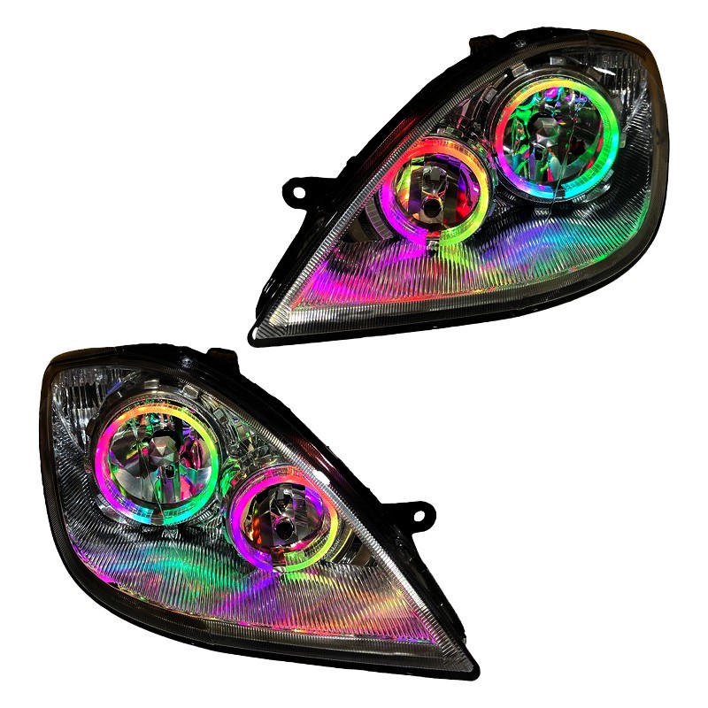 چراغ جلو خودرو گروه پژوهش صنعت مدرن مدل 3D-Ring فولکالر مناسب برای تیبا بسته دو عددی