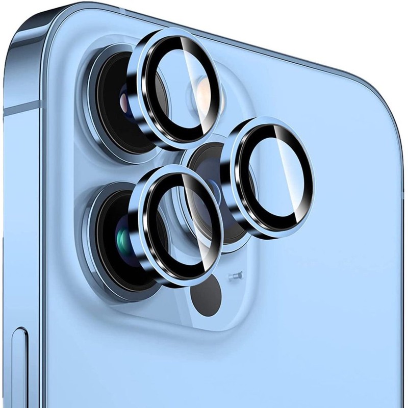 محافظ لنز دوربین قاب استایل مدل Metal مناسب برای گوشی موبایل اپل Iphone 15 Pro Max Iphone 14 Pro Max