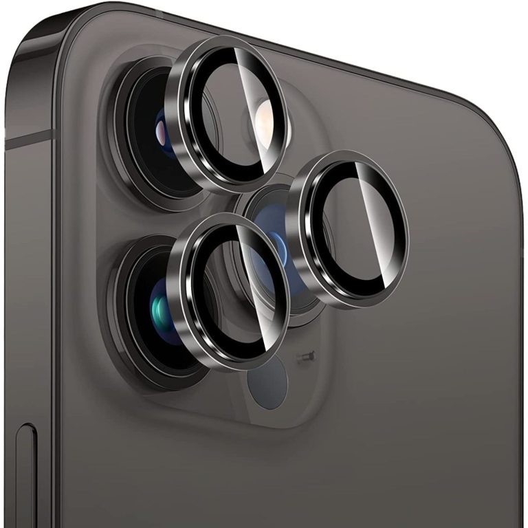 محافظ لنز دوربین قاب استایل مدل Metal مناسب برای گوشی موبایل اپل Iphone 15 Pro Max Iphone 14 Pro Max