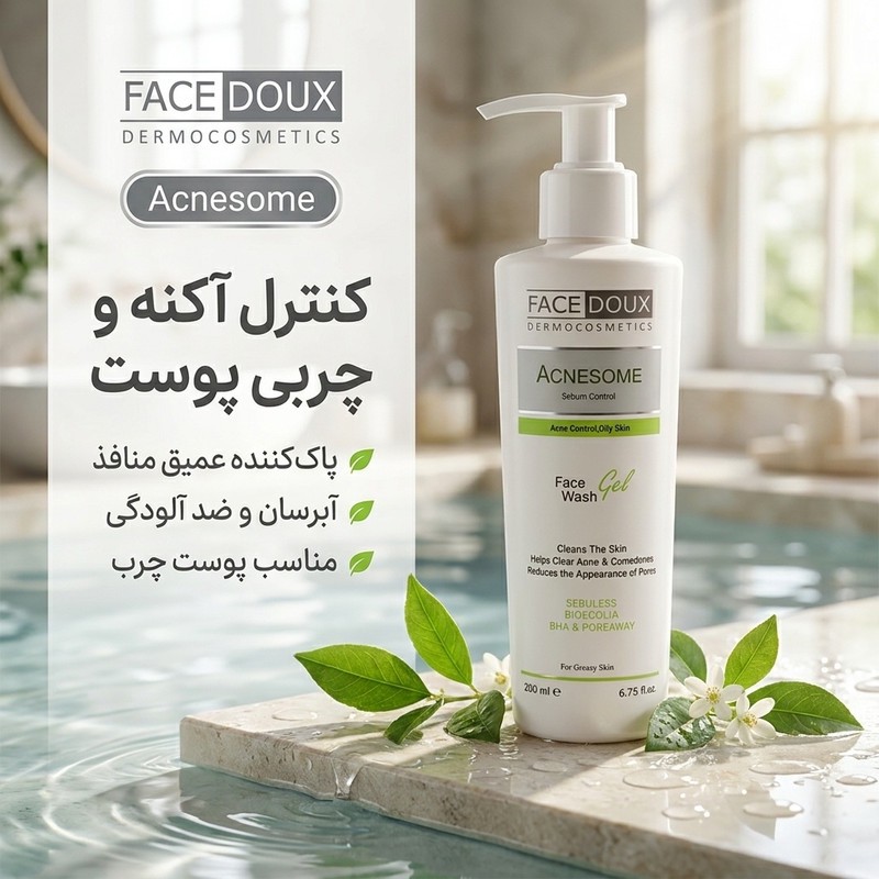 ژل شستشو صورت فیس دوکس مدل آکنه زوم حجم 200 میلی لیتر