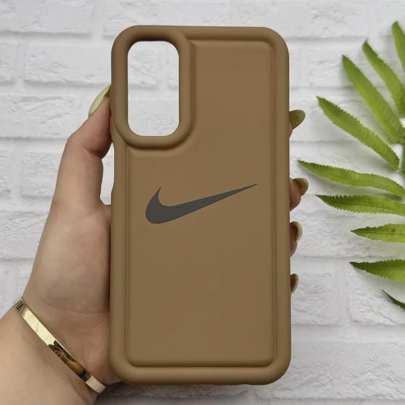 قاب گوشی Galaxy A15 سامسونگ سیلیکونی طرح نایکی NIKE پافر PC زیر بسته محافظ لنز دار کد 155001