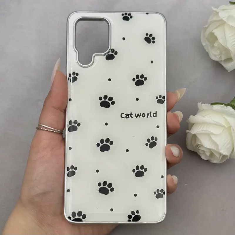 قاب گوشی Galaxy A12 - M12 سامسونگ اورجینال Unique Case یونیک کیس لاکچری رزینی طرح پنجه کیوت کد 162732