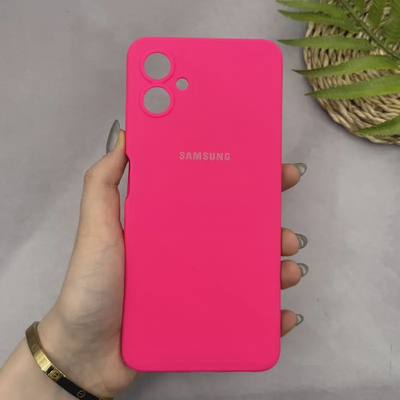 قاب گوشی Galaxy A06 سامسونگ سیلیکونی اورجینال پاک کنی سورا SORA درجه یک زیربسته سرخابی کد 165161