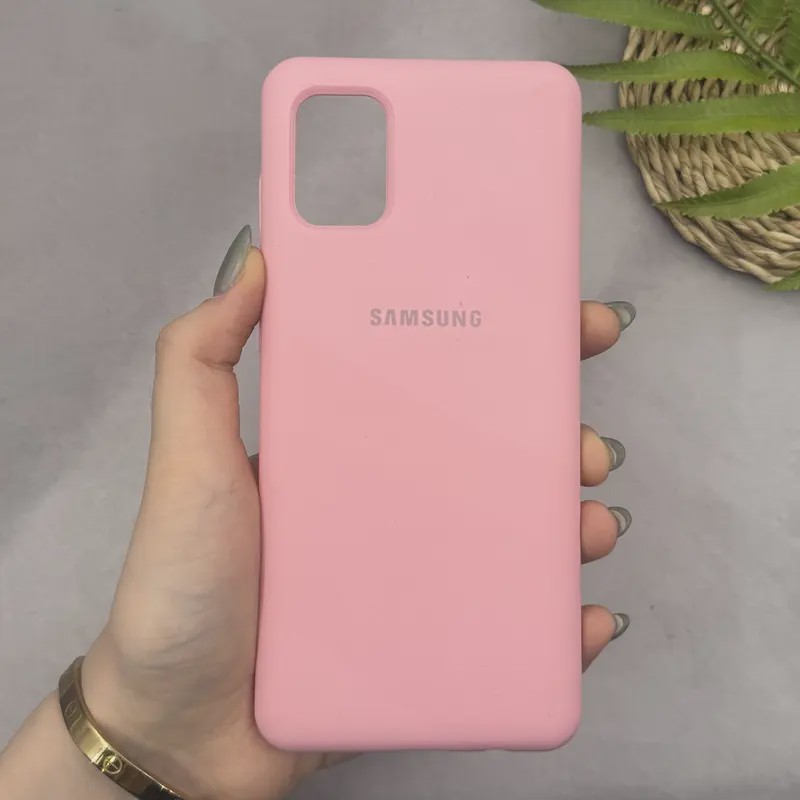 قاب گوشی Galaxy A31 سامسونگ سیلیکونی اورجینال پاک کنی سورا SORA درجه یک زیربسته صورتی کد 165245