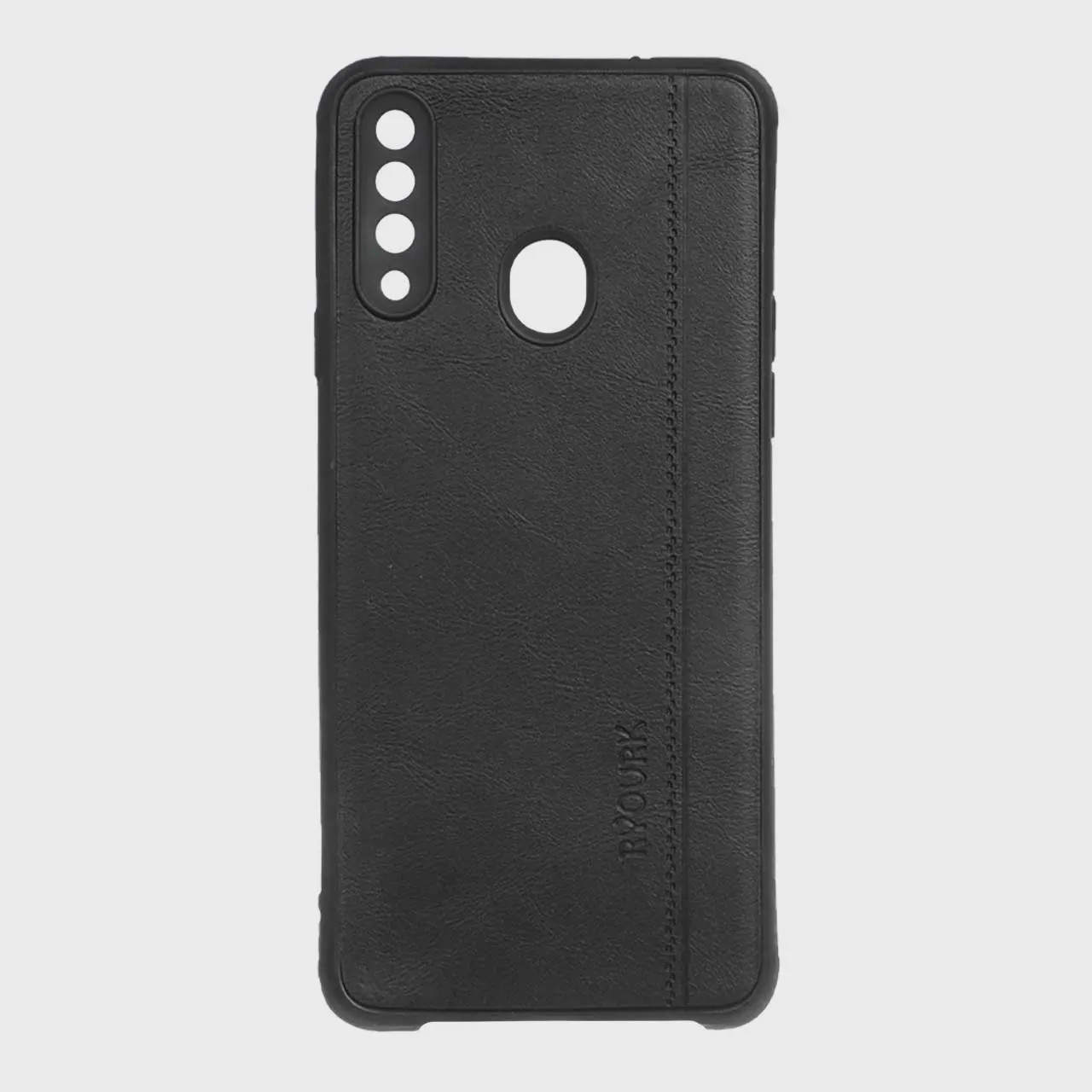 قاب گوشی Galaxy A20S سامسونگ ژله ای چرمی ساده Ryourk مشکی کد 159885
