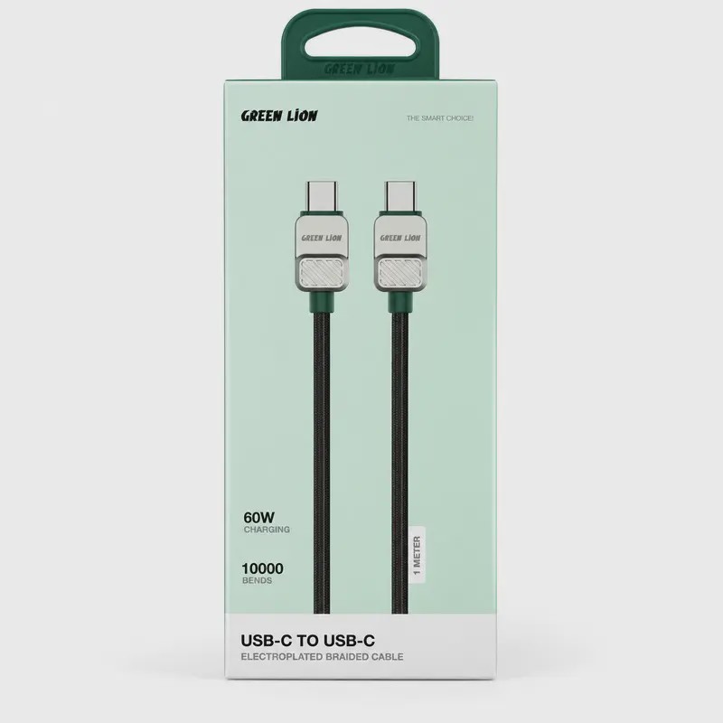 کابل Type-C به Type-C گرین لاین GNELUCUC1 60W کد Z250-140722