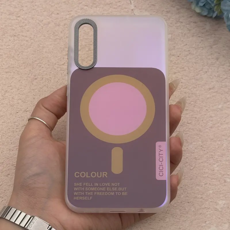 قاب گوشی Galaxy A30S - A50S - A50 سامسونگ اورجینال Bubble Case رنگی طرح مگ سیف سری 17 لنز برجسته کد 164064