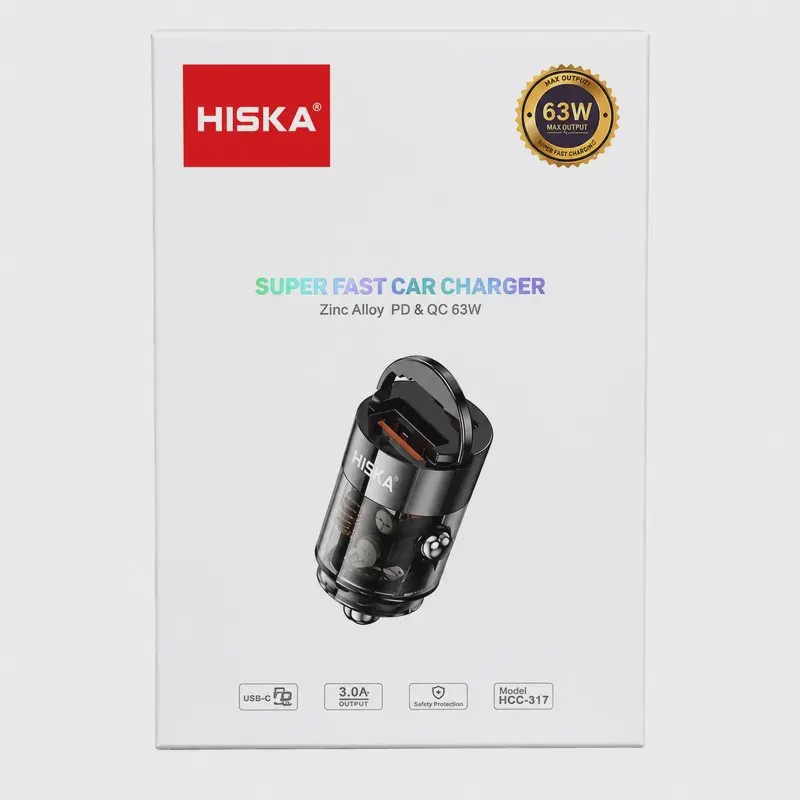 شارژر فندکی 63 وات هیسکا مدل HCC-317 کد Z9-140533