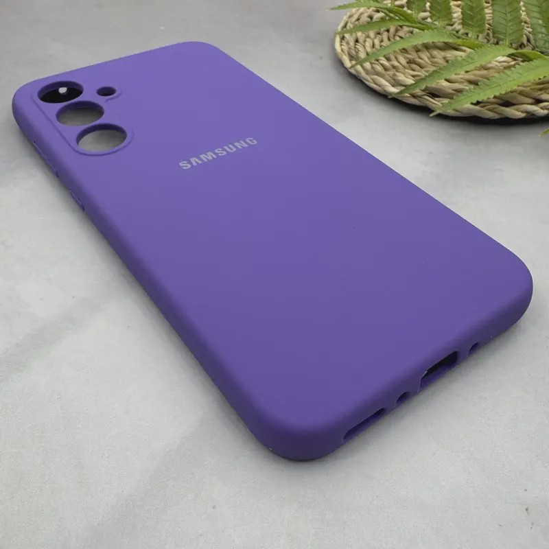 قاب گوشی Galaxy A35 سامسونگ سیلیکونی اورجینال پاک کنی سورا SORA درجه یک زیربسته بنفش کد 165275