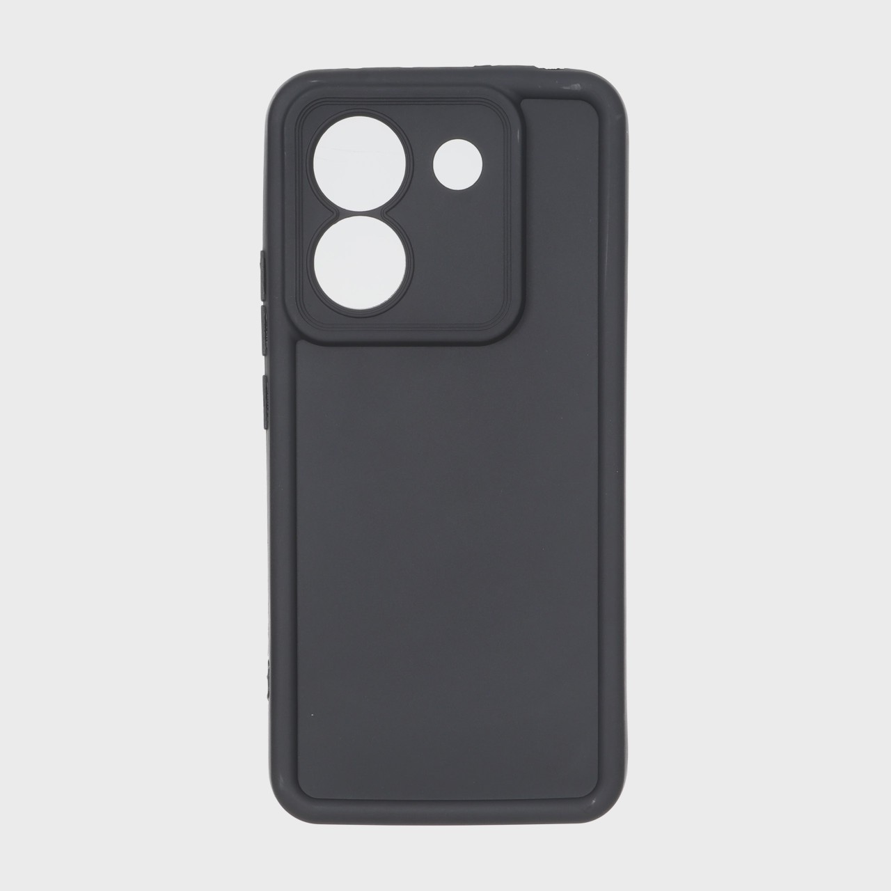 قاب گوشی Poco M7 Pro 5G شیائومی طرح سیلیکونی Solid محافظ لنزدار مشکی کد E19-180212