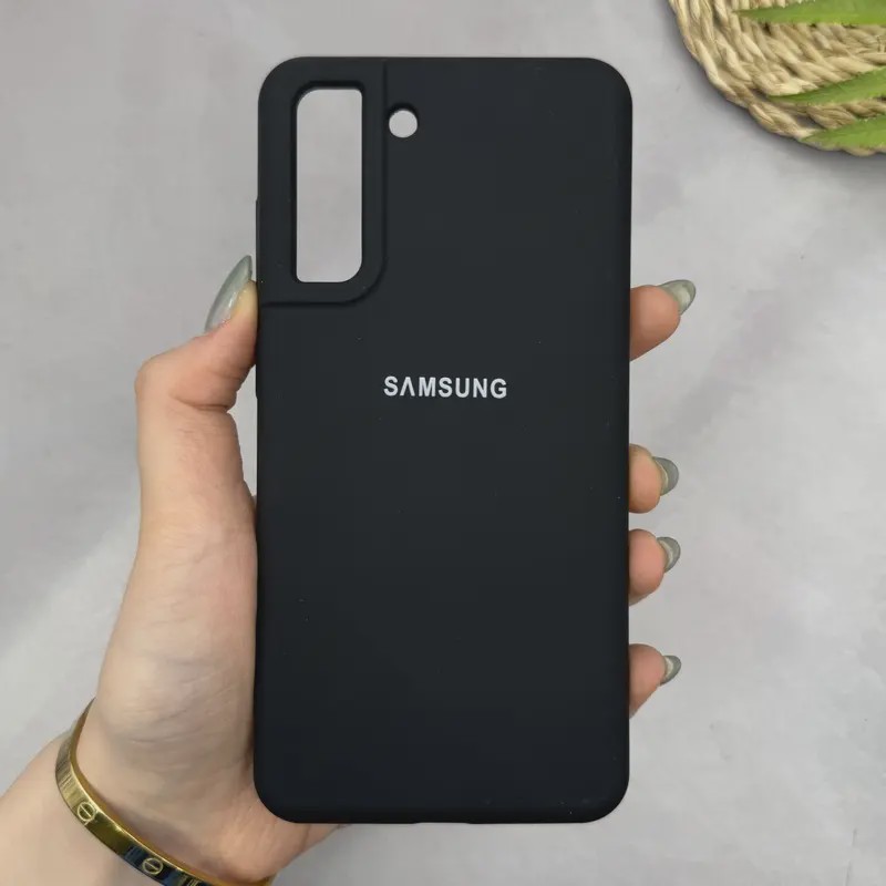 قاب گوشی Galaxy S21 FE سامسونگ سیلیکونی اورجینال پاک کنی سورا SORA درجه یک زیربسته مشکی کد 165433