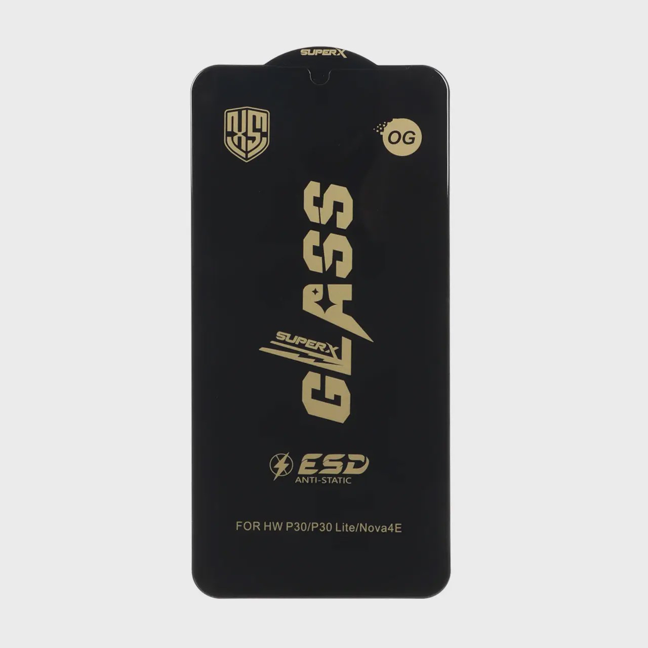گلس گوشی Huawei P30 - P30 Lite هوآوی شیشه ای فول کاور OG Super X ANTI STATIC دور تراش Full Cover اورجینال کد G6-181527
