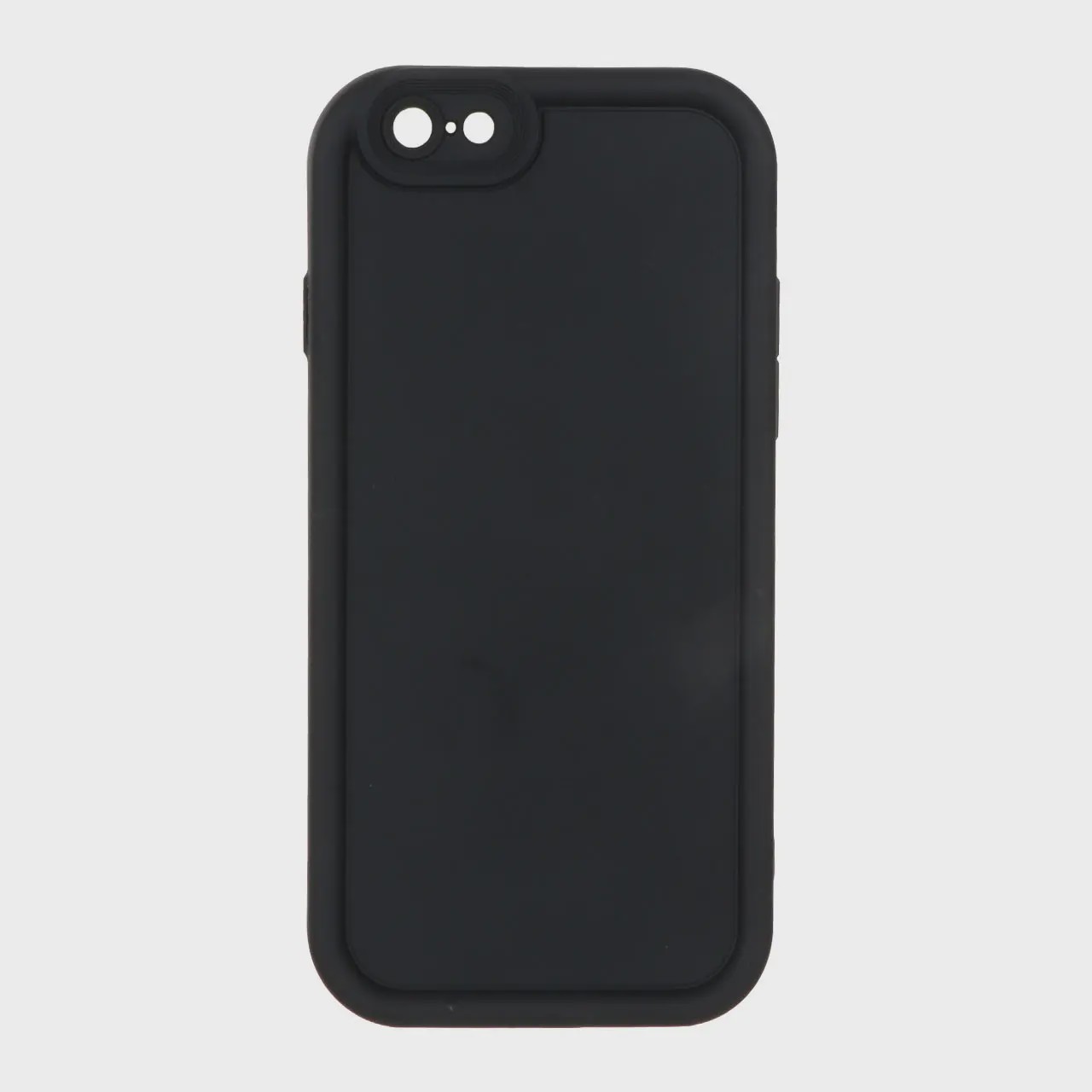 قاب گوشی iPhone 6 - 6s آیفون طرح سیلیکونی Solid محافظ لنزدار مشکی کد 180205