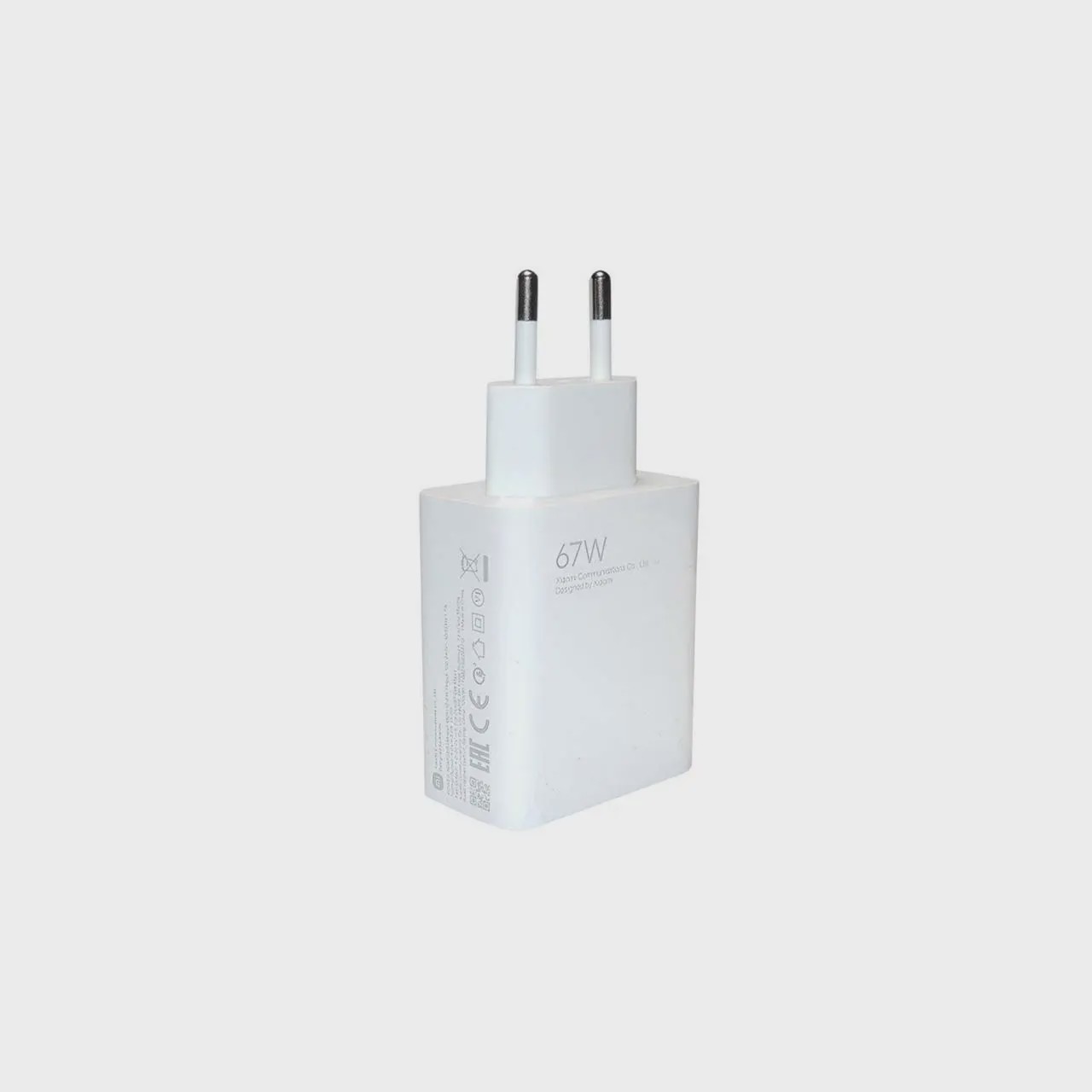 شارژر دیواری 67 وات شیائومی مدل MDY-12-ES 67W اورجینال توربوشارژ دارای ریزشمارنده به همراه کابل USB-C کد 130100