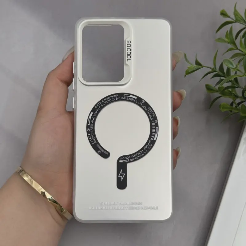 قاب گوشی Poco X7 Pro شیائومی اورجینال SO COOL سوکول طرح مگ سیف اسپرت Sport نقره ای کد 98490