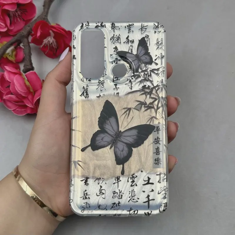 قاب گوشی Redmi Note 8 - Redmi Note 8 2021 شیائومی اورجینال فانتزی براش لیزری لاکچری Hard طرح پروانه کیوت کد 115991