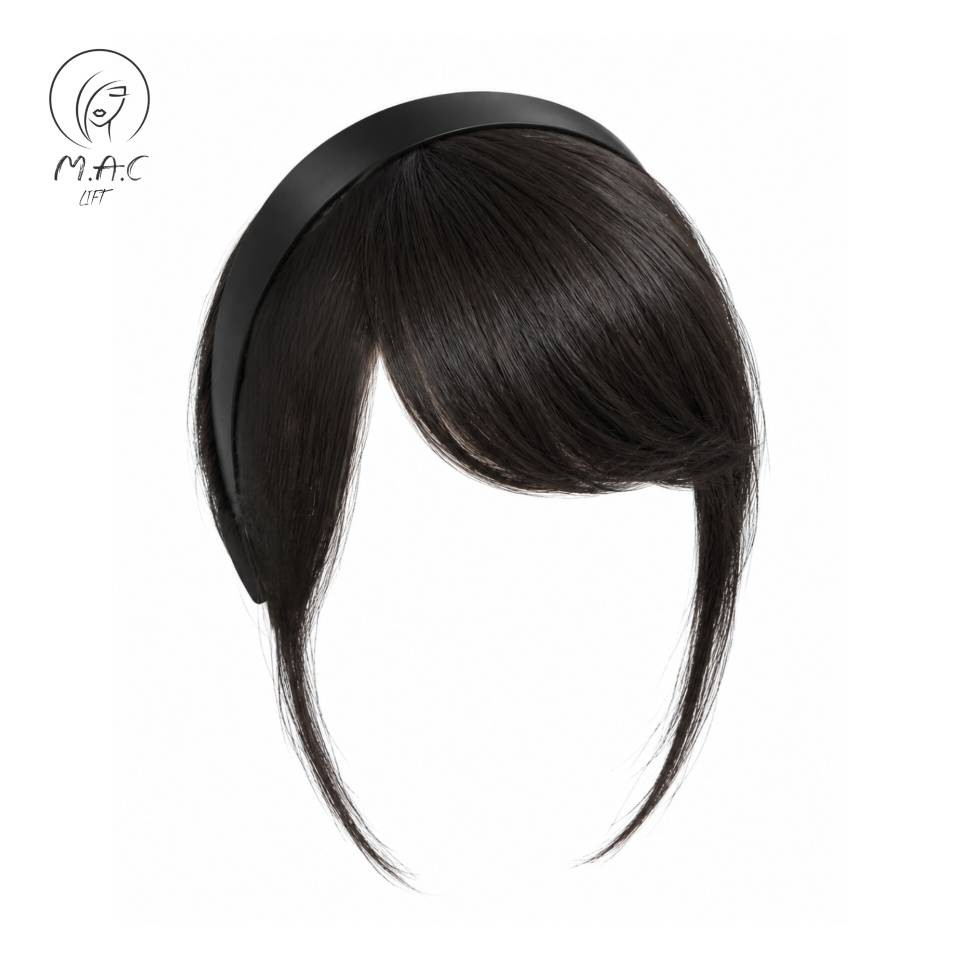 اکستنشن مو زنانه مدل چتری تل دار رنگ مشکی
