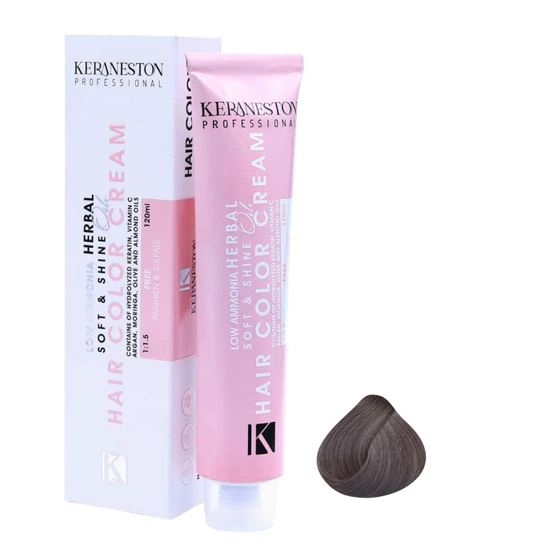 رنگ مو کرانستون مدل SILKY EFFECT شماره 7.19 حجم 120 میلی لیتر رنگ بلوند خاکستری بنفش متوسطجدید