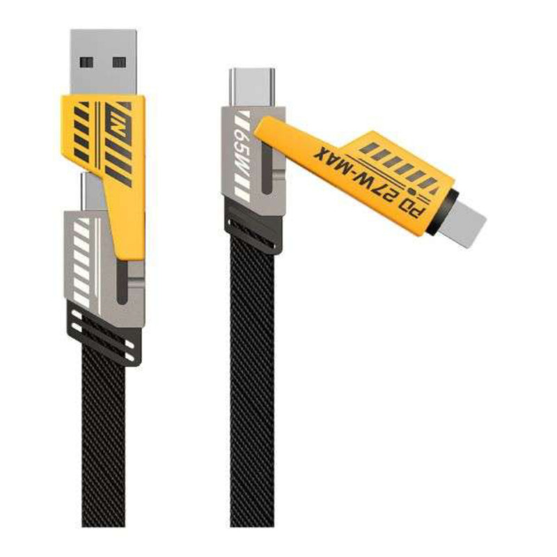 کابل تبدیل USB USB-C به لایتنینگ USB-C زاوا ZAWA مدل 4in1 طول 1.2 متر