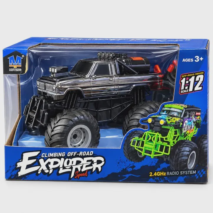 ماشین کنترلی آفرود دودزا Explorer مقیاس 1 12 دو ریموت با کنترل حرکتی دستجدید