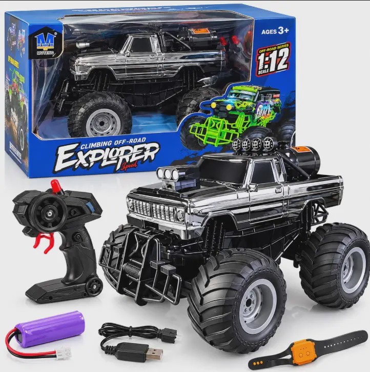 ماشین کنترلی آفرود دودزا Explorer مقیاس 1 12 دو ریموت با کنترل حرکتی دستجدید