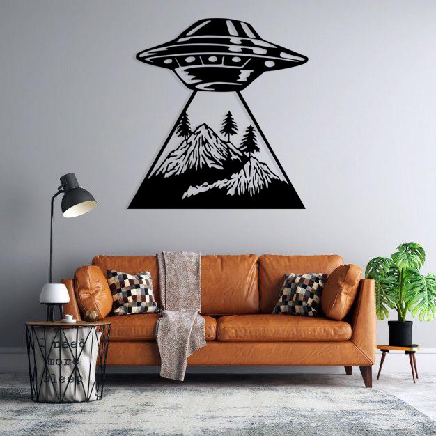 استیکر دیواری طرح UFO
