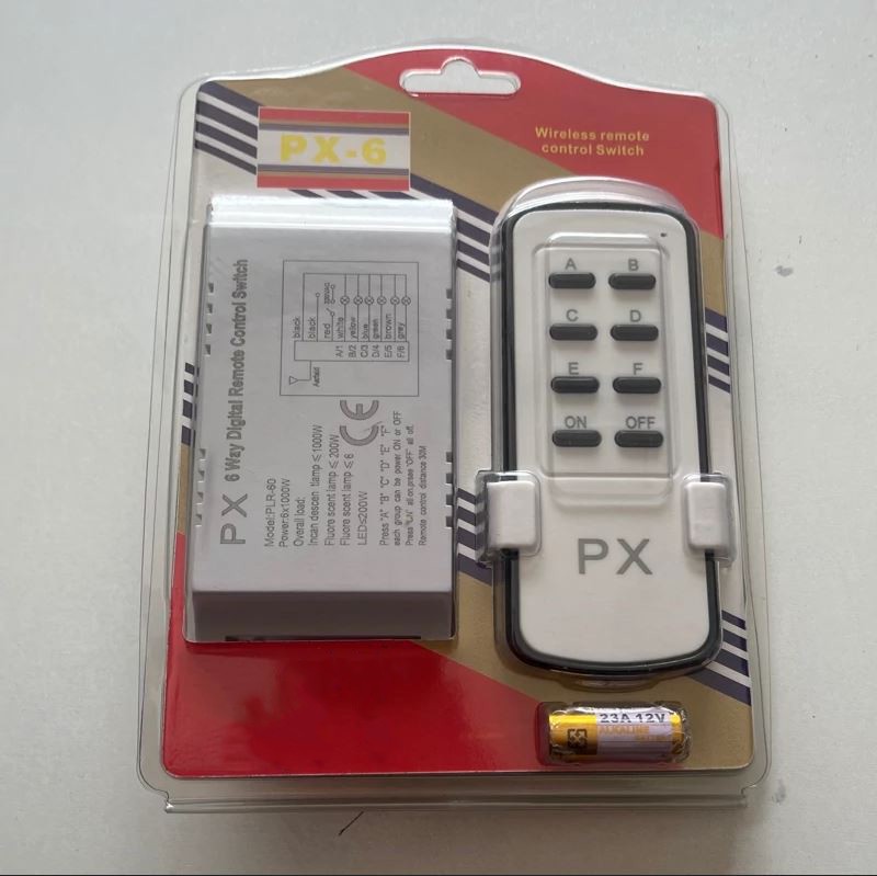ریموت کنترل روشنایی 6 کانال PX-6