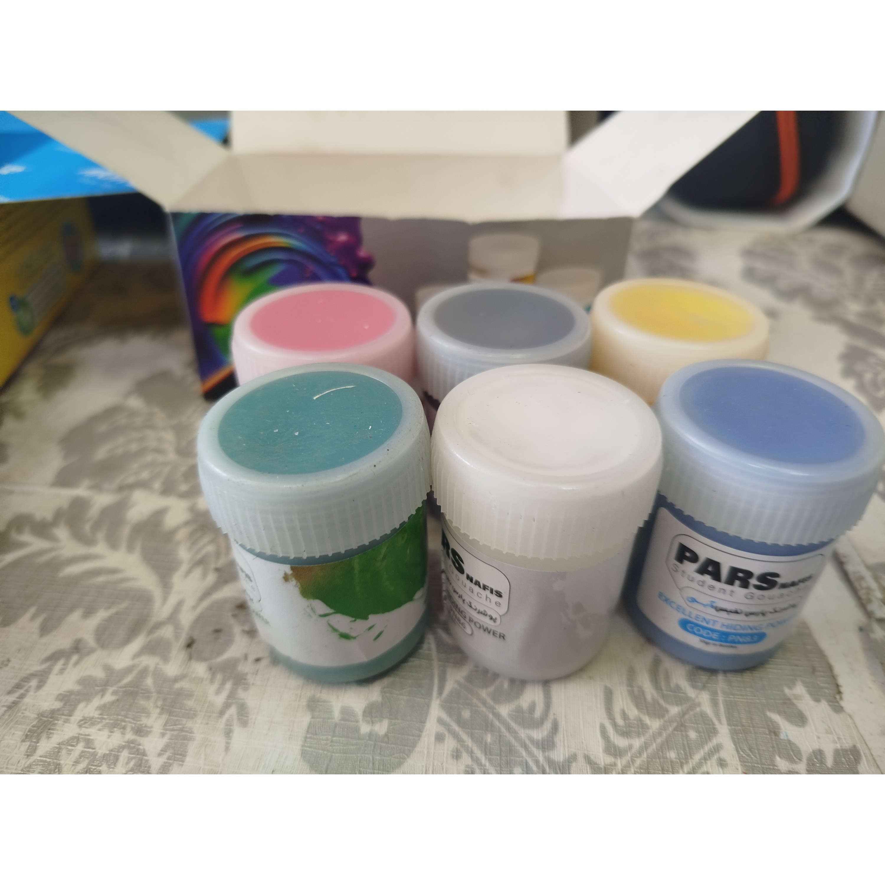گواش 6رنگ پارس 