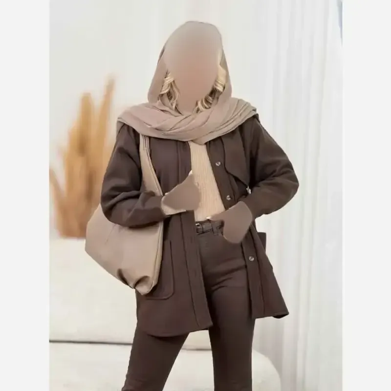 شکت ژیله دار مهتاب فوتر فری سایز 38 تا 46 دارای شنل و جیب کاربردی