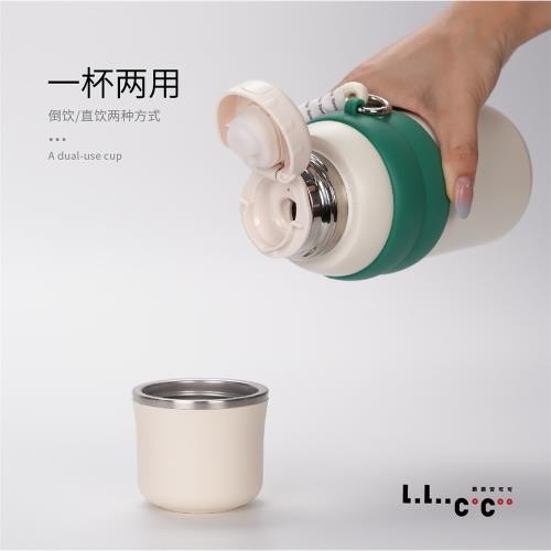فلاسک دو جداره استیل 590 میلی لیتر پاستلی / وارداتی و استیل 316