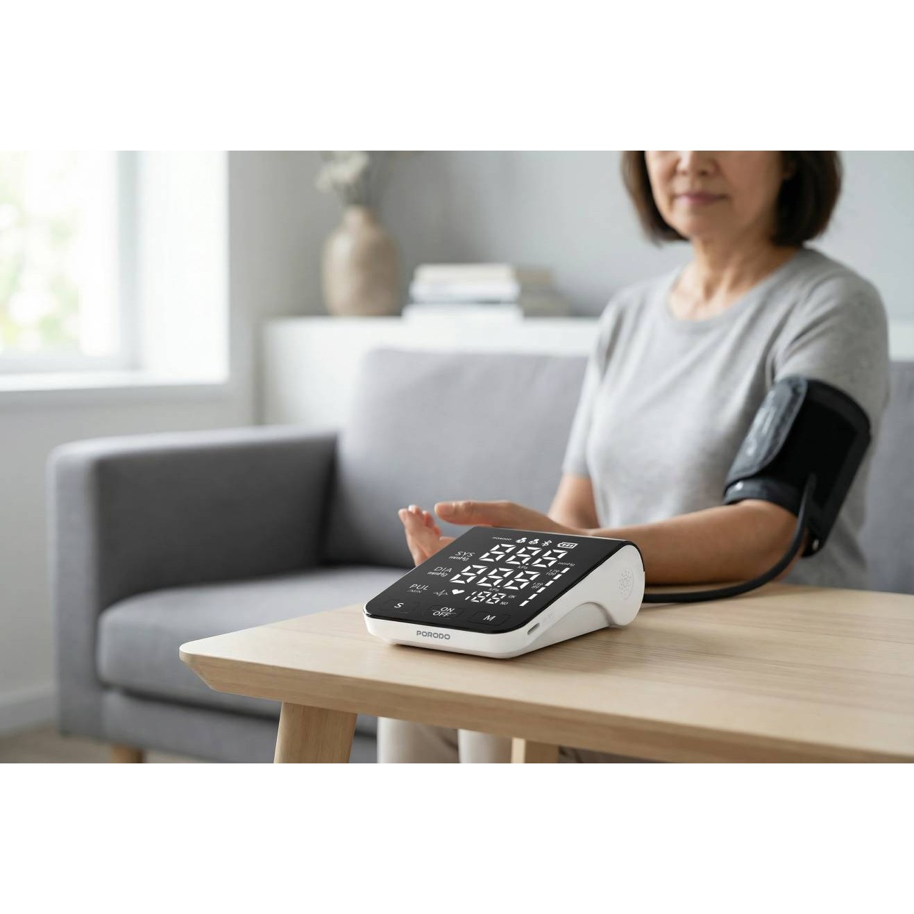 فشارسنج دیجیتال Porodo LiveOn مدل PDB01A2 حافظه 2 کاربر و راهنمای صوتیجدید