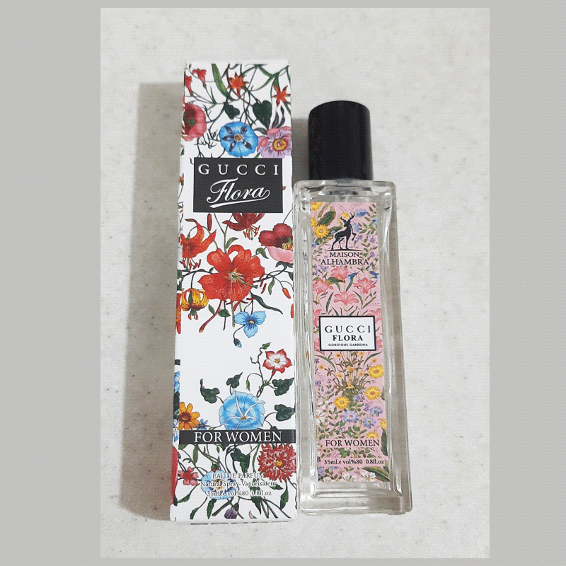 عطر ادوپرفیوم الحمبرا گوچی فلورا مدل Gucci flora حجم 35 میل زنانه