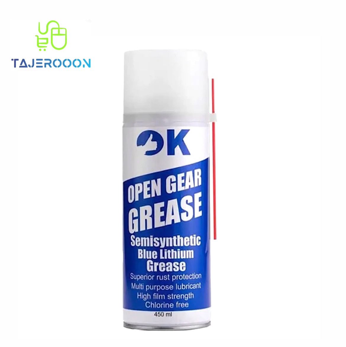 اسپری گریس لیتیوم آبی OK اکی حجم 450میلی
