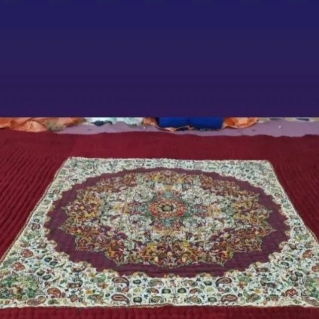 لحاف کرسی زرشکی