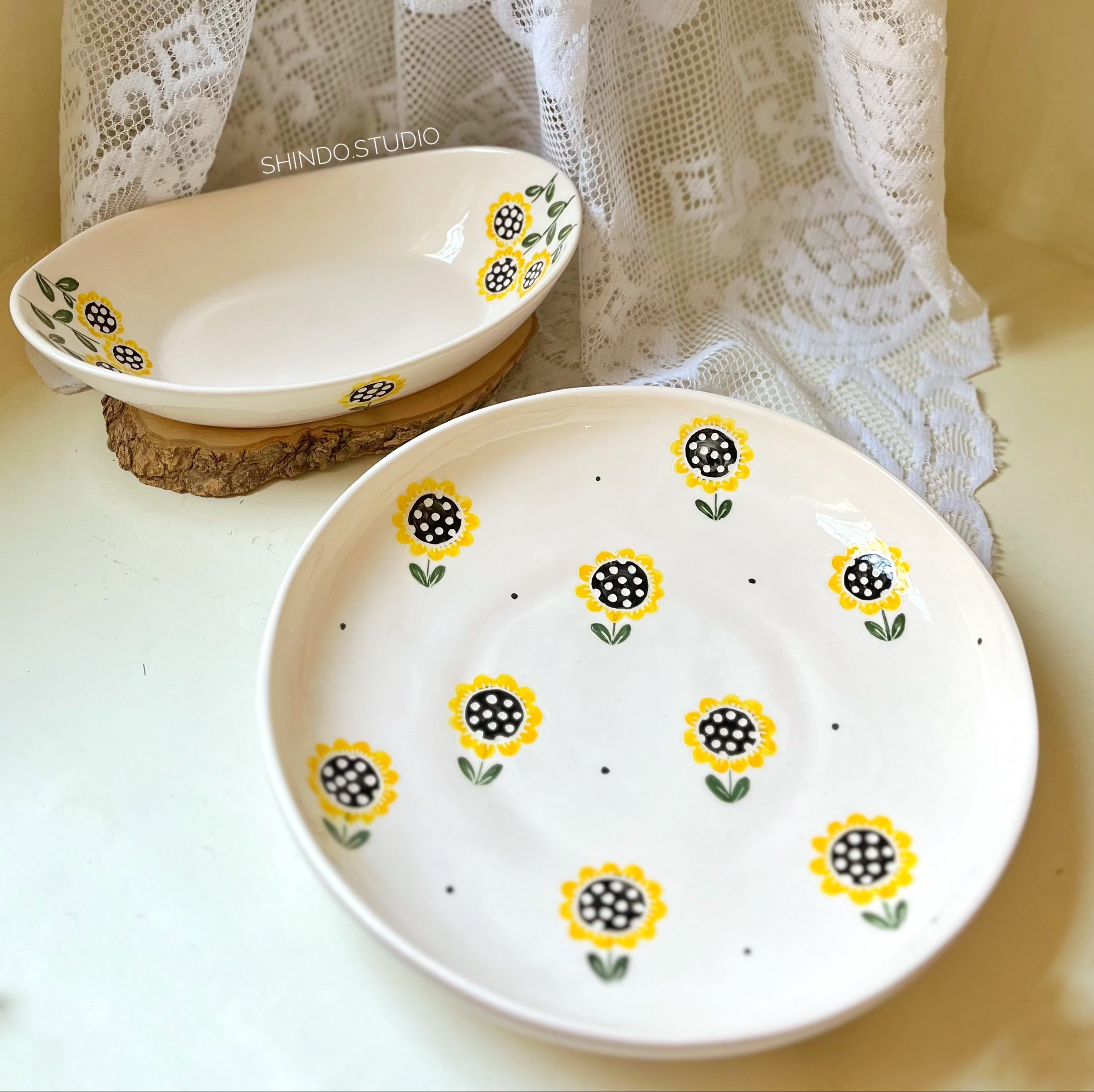 ظرف سالاد خوری ( طرح آفتابگردون)جدید