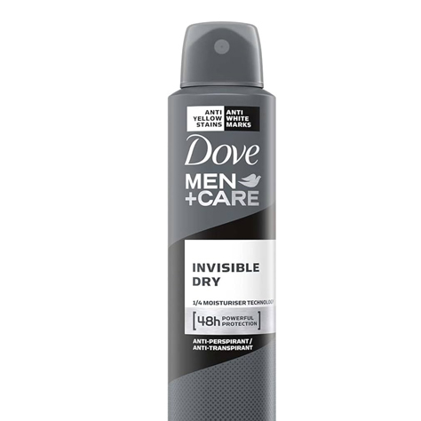 اسپری ضد تعریق مردانه 48 ساعته INVISIBLE DRY داو هند 250 میل