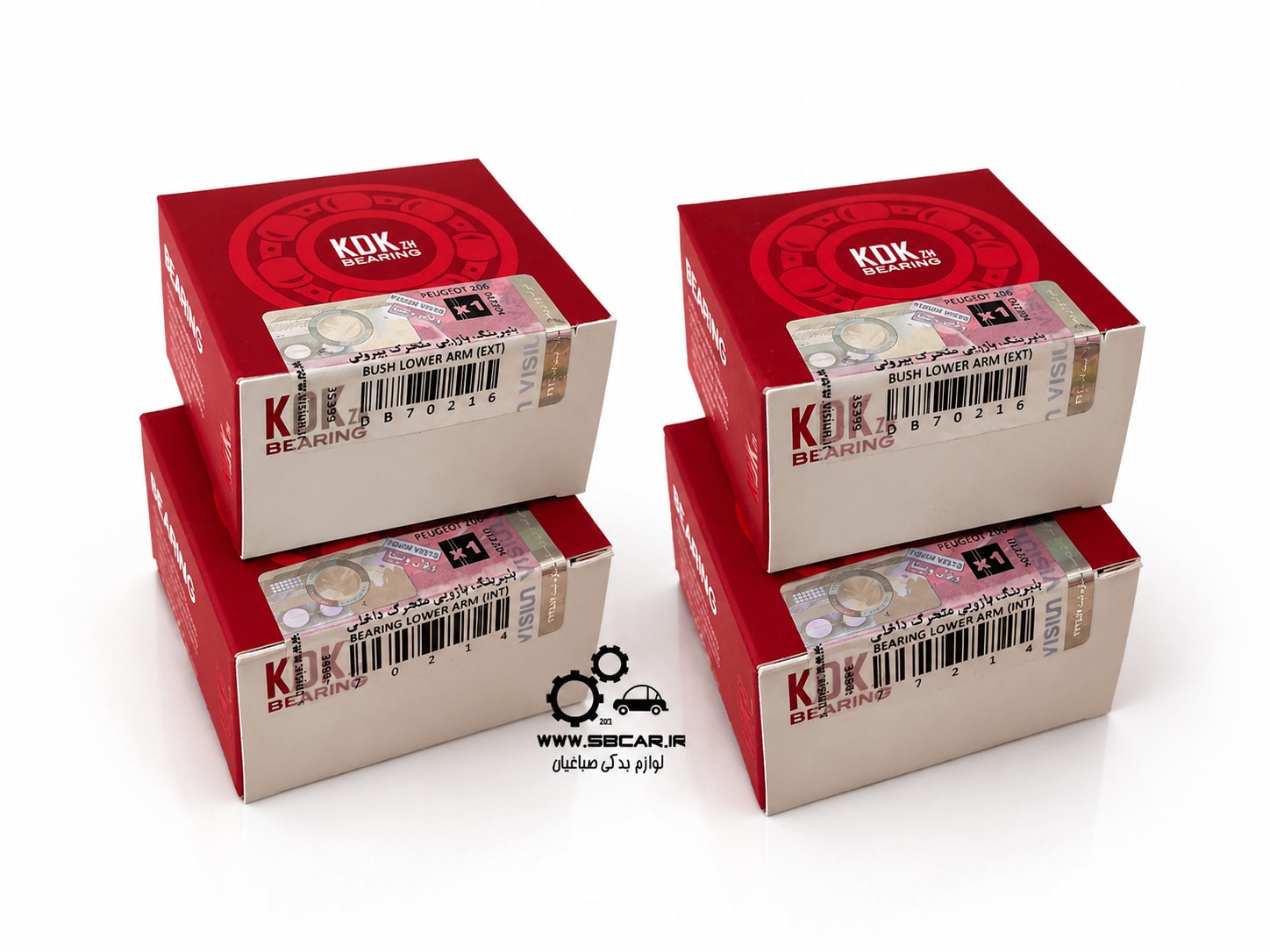 بلبرینگ ژامبون اکسل عقب 206 kdk ژاپن اصلی با لیبل (دو دست)