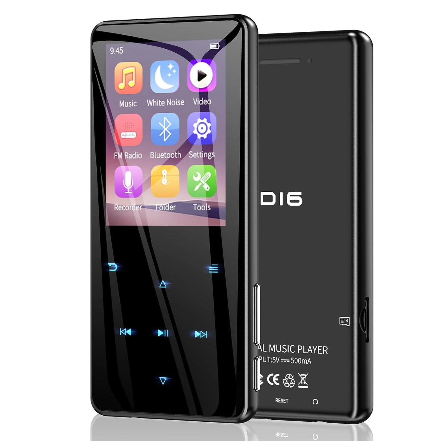 موزیک پلیر 64GB با بلوتوث 5.3 و اسپیکرجدید