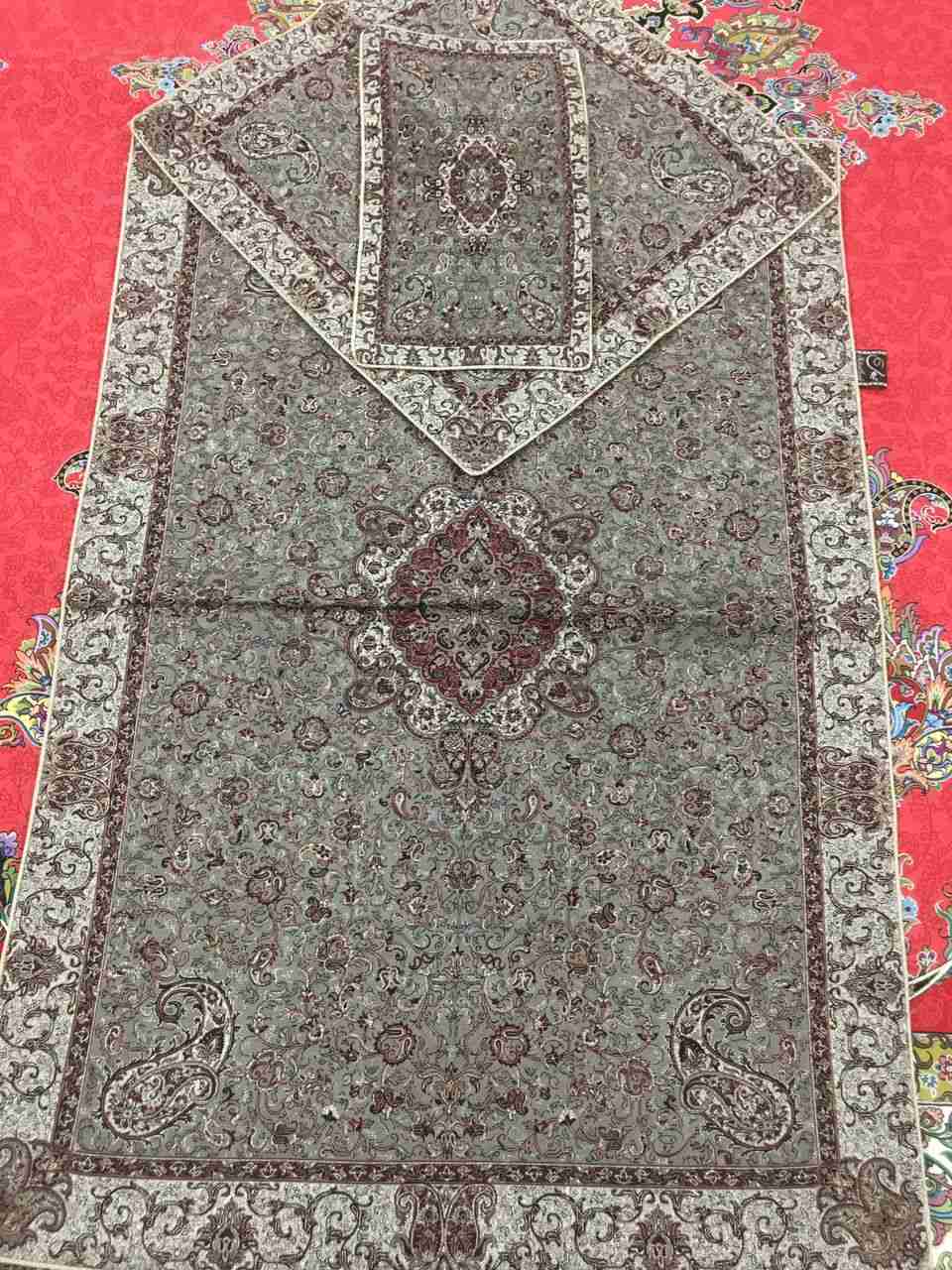 جانماز ترمه ابریشم طرح مینا کد 5
