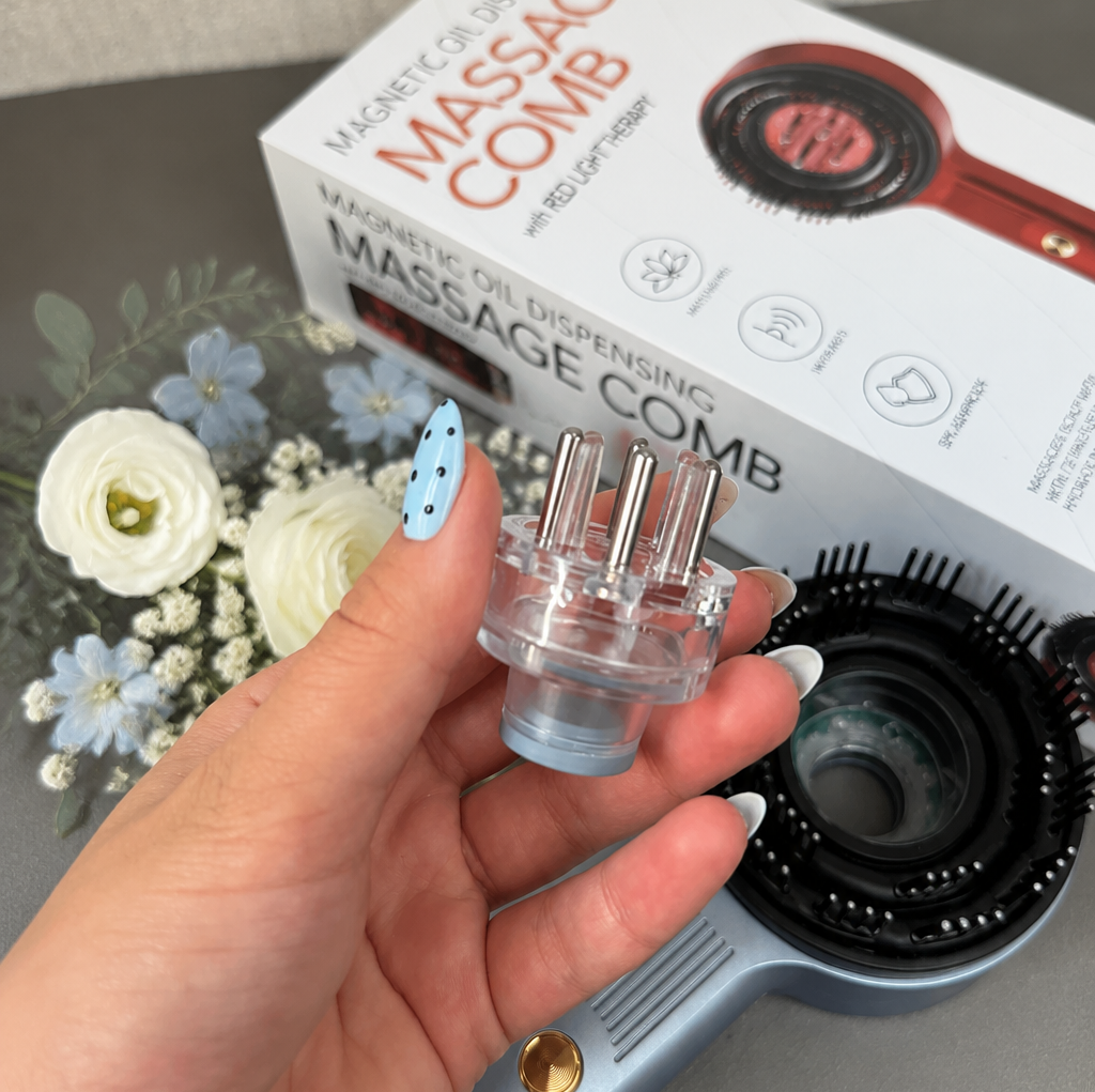 شانه و ماساژور برقی اسکالپ سر اورجینال XC-901 - روغنتراپی و تقویت ریشه موجدید