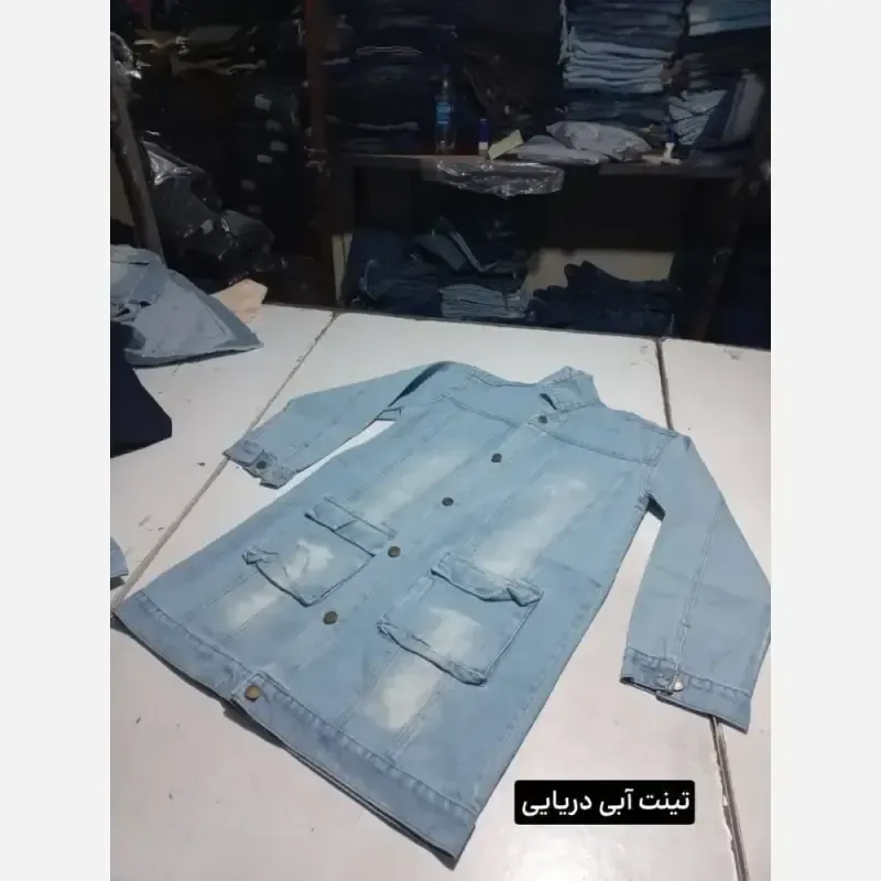 کت بلند جین تینت دار زنانه
