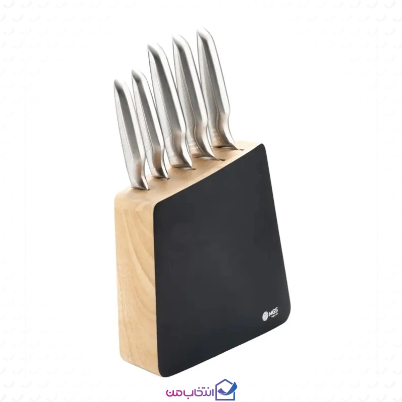 سرویس چاقو آشپزخانه 6 پارچه ام جی اس مدل KS-4104 