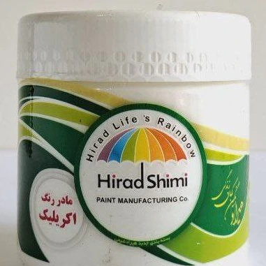 مادر رنگ اکریلیک سفید هیراد شیمی 300 گرمی
