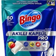 قرص ماشین ظرفشویی بینگو پرو bingo pro بسته 80 عددی