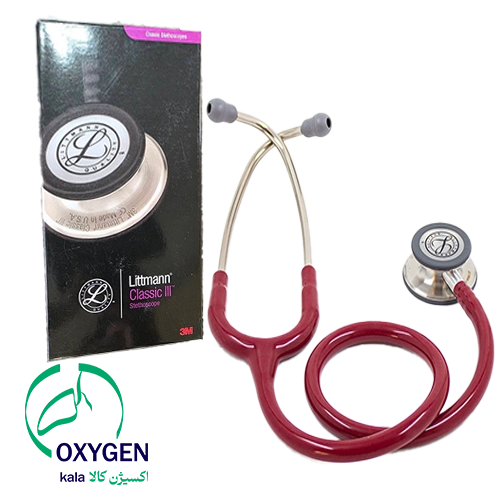 گوشی پزشکی لیتمن کلاسیک 3 زرشکی استیل 5627