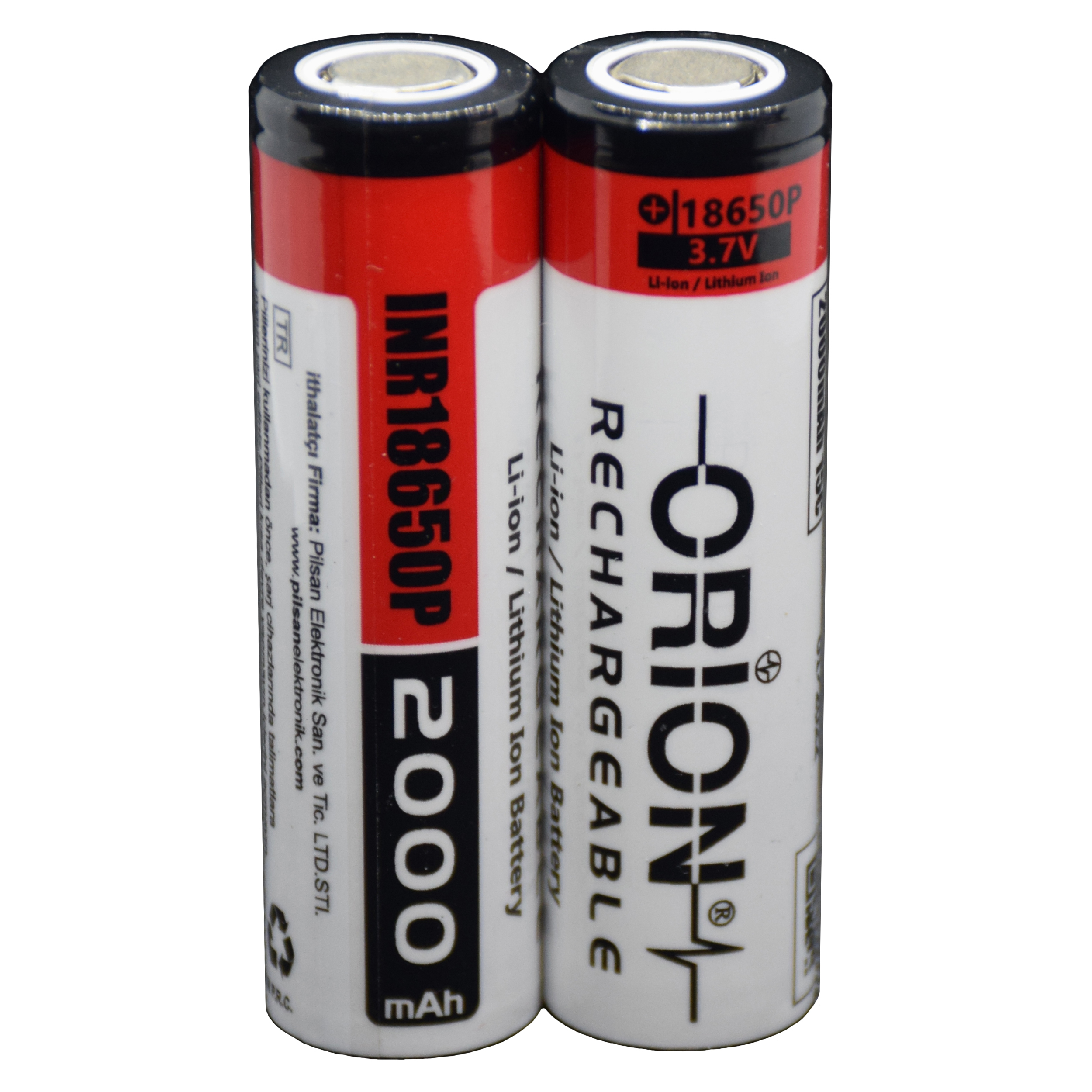 باتری شارژی لیتیوم یون 2000 میلی آمپر 3C 18650 Orion