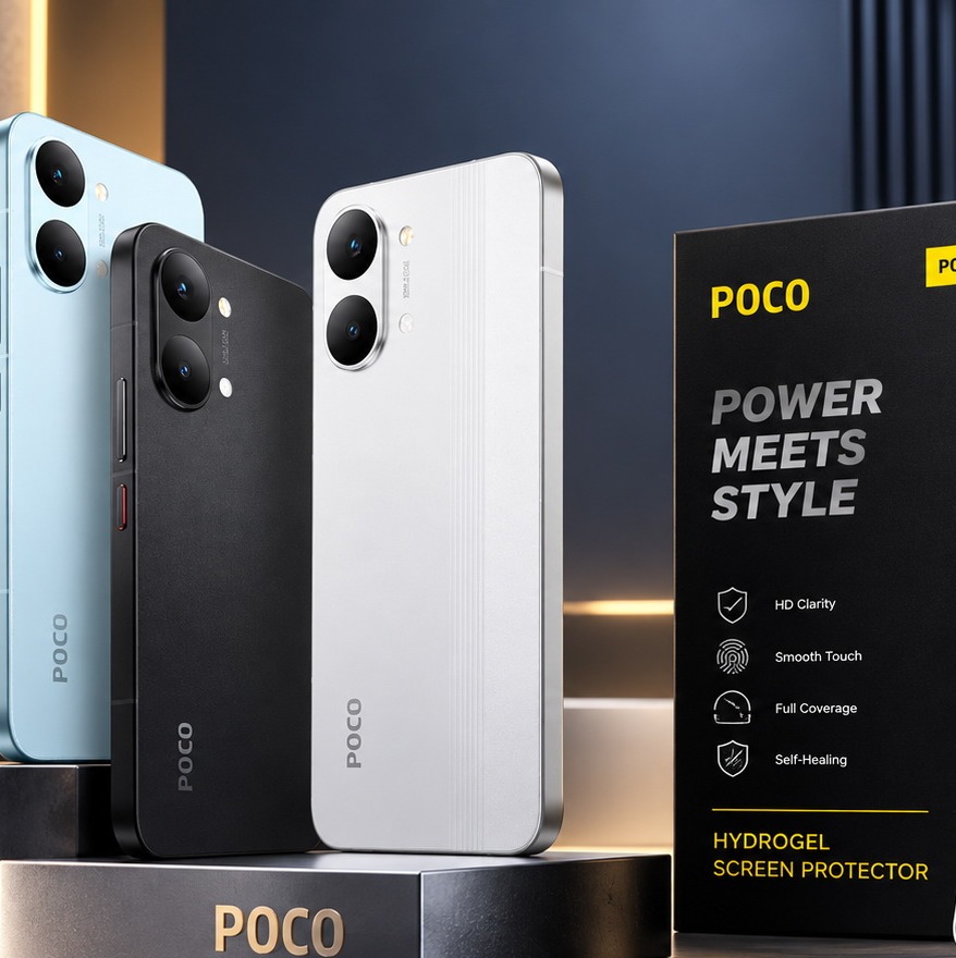 گلس هیدروژلی موبایل،شفاف،POCO X8 Pro Max برند EPU-TPU (سفارش گلس هیدروژلی هر نوع برند موبایل حتی نایاب پذیرفته میشود)