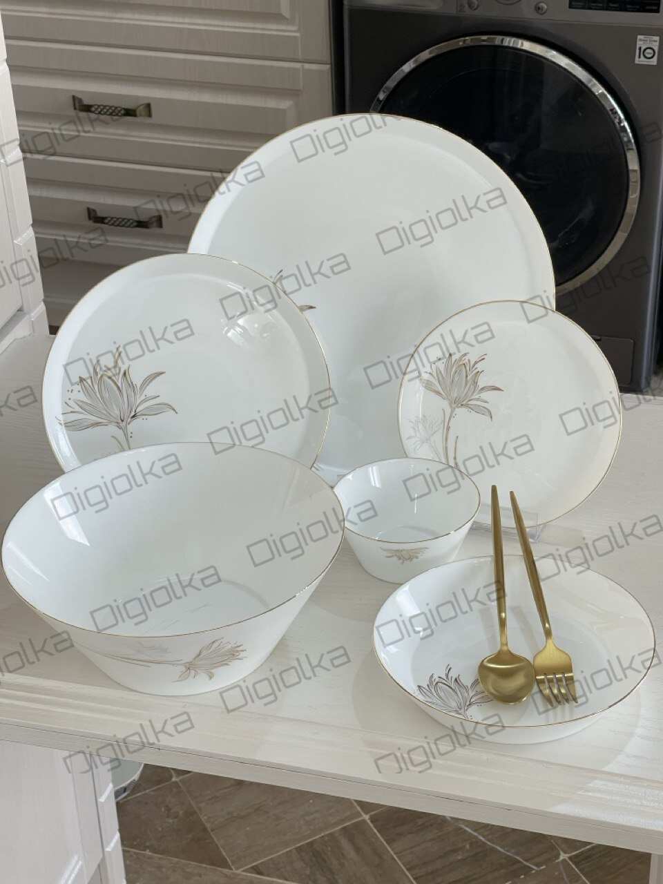 سرویس 26 پارچه آرکوپال گلدن اپال طرح الهه دور طلایی (6 نفره اصل)