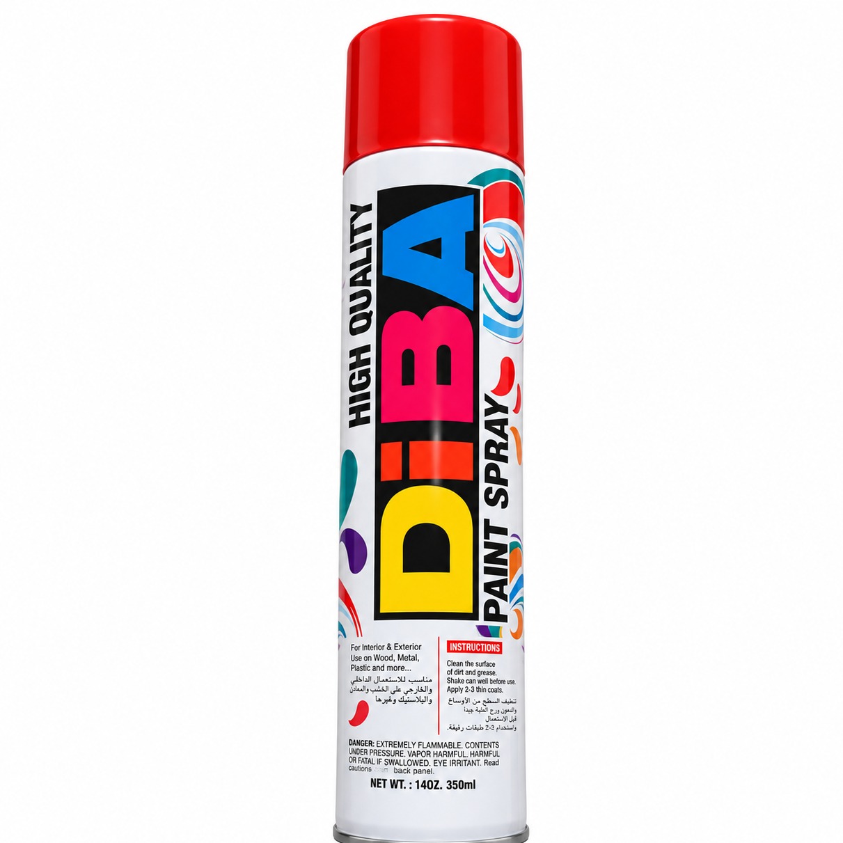 اسپری رنگ قرمز روشن دیبا 300ml